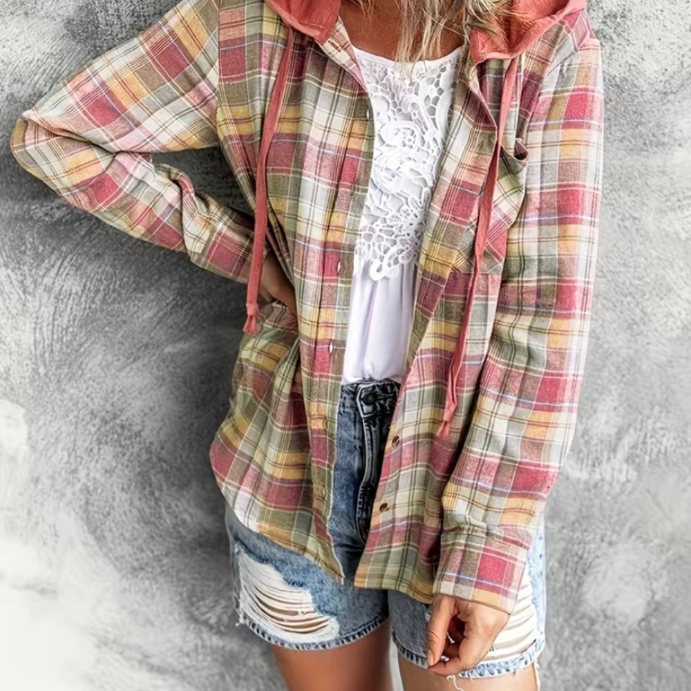 Women’s hooded flannel NWOT